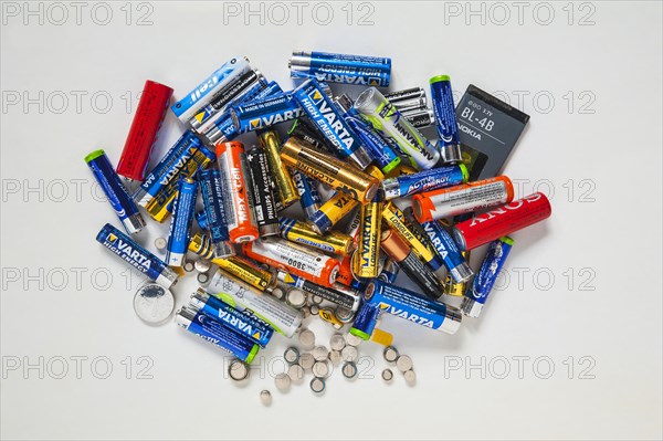 Various batteries and accumulators