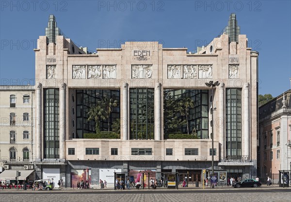 Art Deco Facade of hotel Theatro Eden