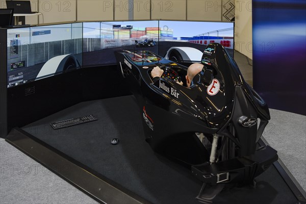 Formula E racing car simulator