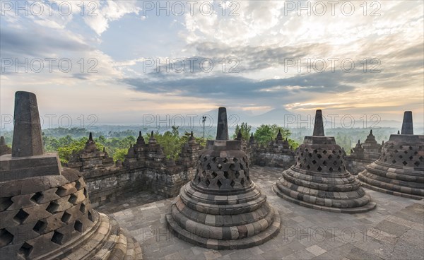 Borobudur Temple at sunrise