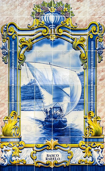 Hand-painted azulejo