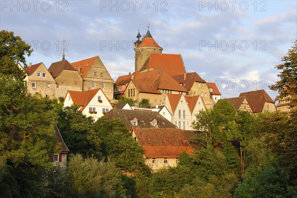Stadtbild von Besigheim an der Enz mit Schochen-Turm