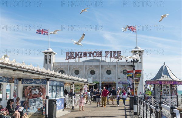 Tourists on the Brighton Palace Pier