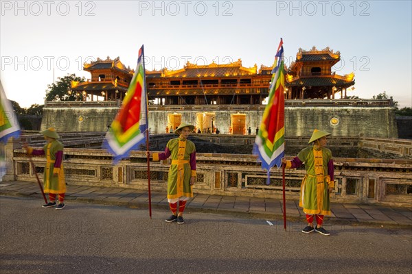 Vietnamese guards in front of the Meridian Gate