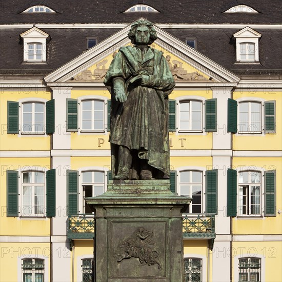 Beethoven monument on Munsterplatz