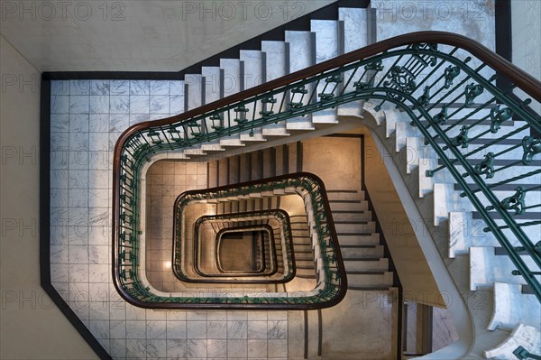 Old staircase in a former office building