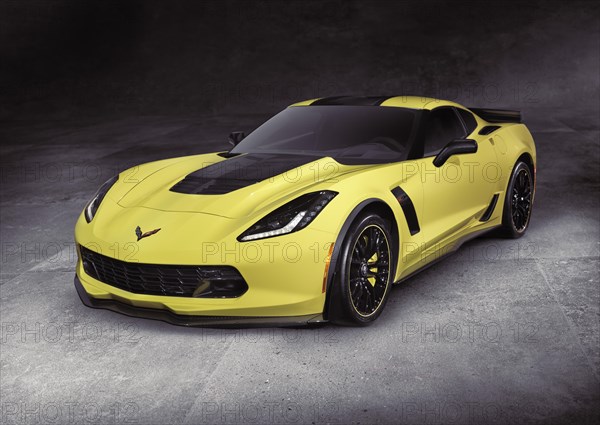 Yellow 2016 Chevrolet Corvette Z06 coupe