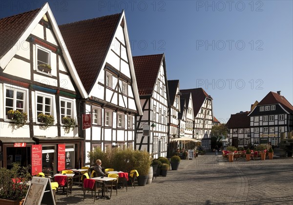 Half-timbered houses in historic centre