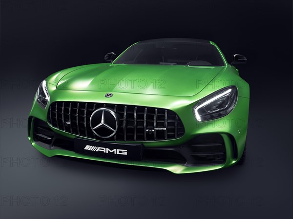 Green 2017 Mercedes-Benz AMG GT R Coupe sports car Grand Tourer