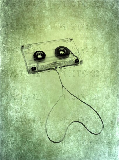 Transparent audio cassette