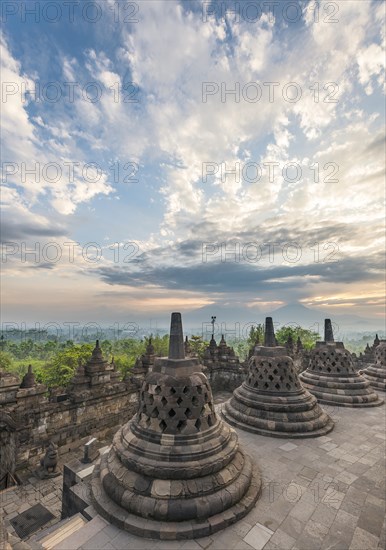 Borobudur Temple at sunrise