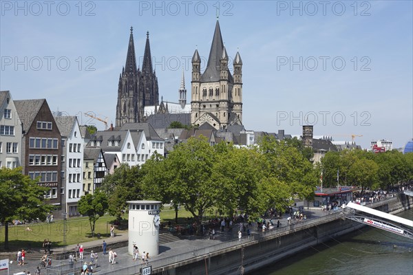 Great St. Martin Church and Cologne Cathedral