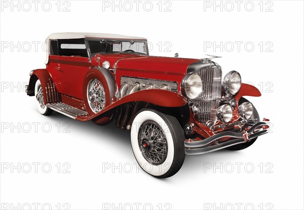 Red 1930 Duesenberg Model SJ