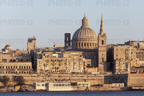 View from Sliema of Valletta and Marsamxett Harbor