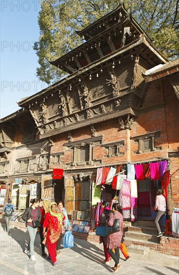 Newari woodcarving on buildings