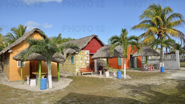 Cabins with palm roof