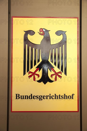 Sign Bundesgerichtshof with federal eagle