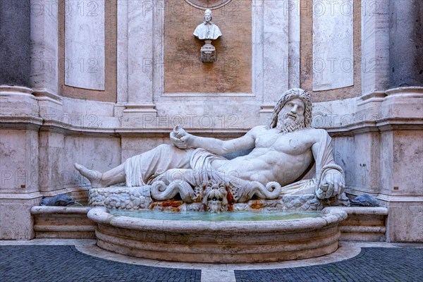 Colossal marble statue of Oceanus