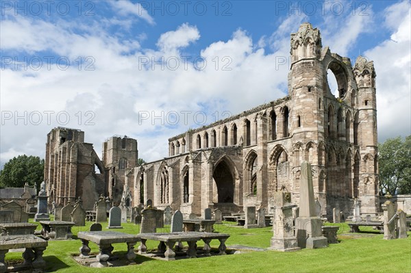 Cathedral and cemetery ruins