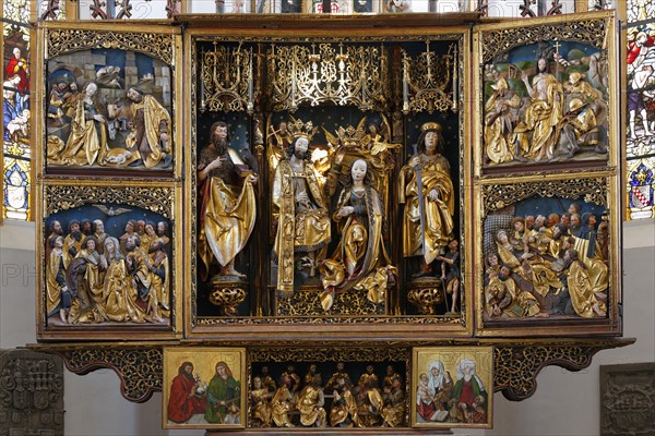 Coronation of the Virgin in Schwabacher Altar