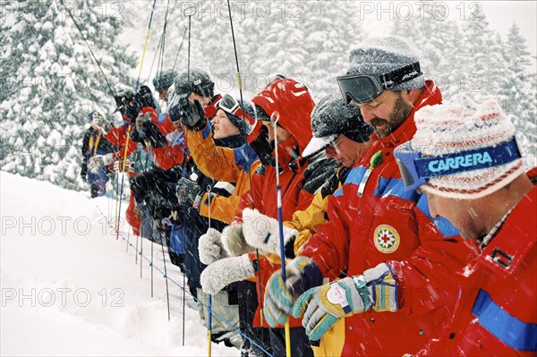 Avalanche rescue exercise