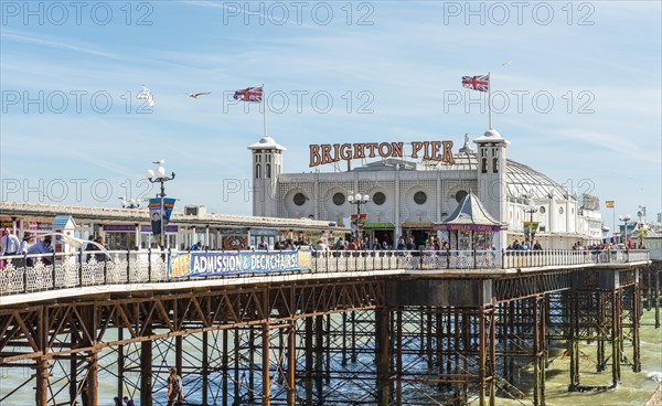 Tourists on the Brighton Palace Pier