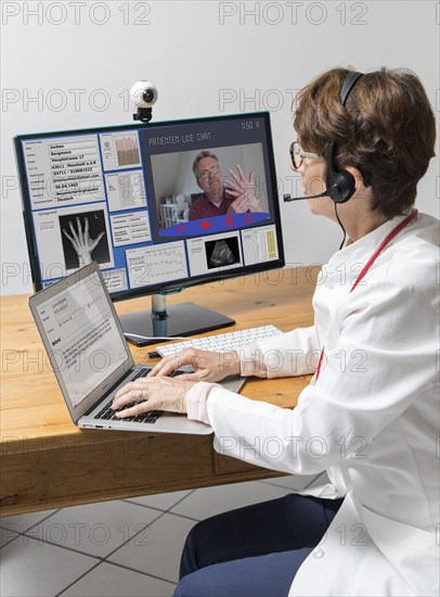 Symbol photo for telemedicine