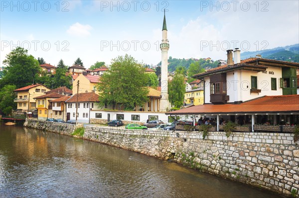 Hajjis Mosque along Miljacka river