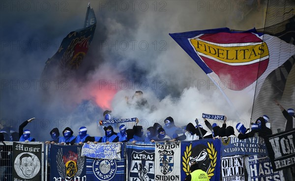 Radical fans at soccer match