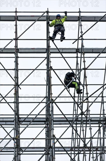 Scaffolders at work