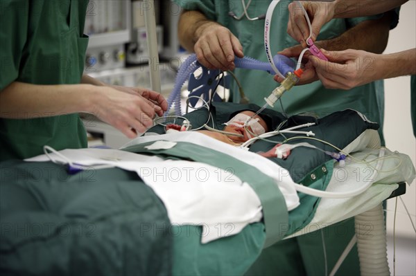 Surgery of a newborn