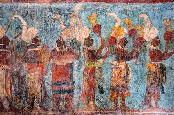 Original mural in temple