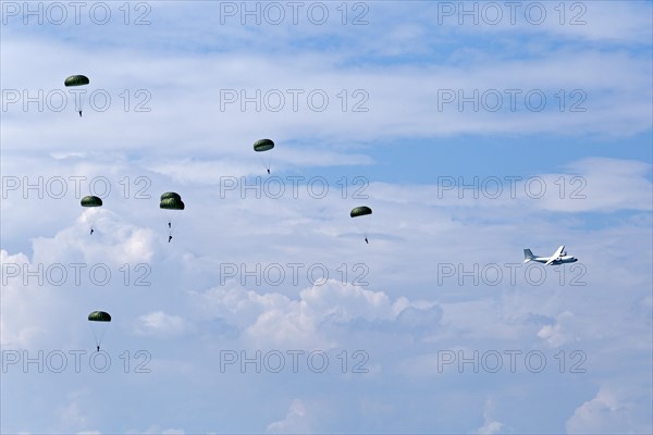 Skydivers near Langenargen