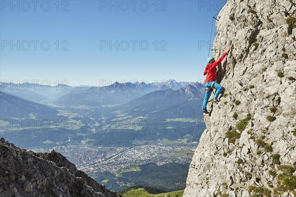 Nordkette fixed-rope route