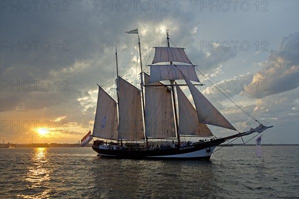 Three-masted sailing ship Oosterschelde