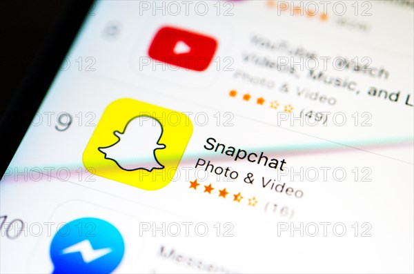 Snapchat app in the Apple App Store
