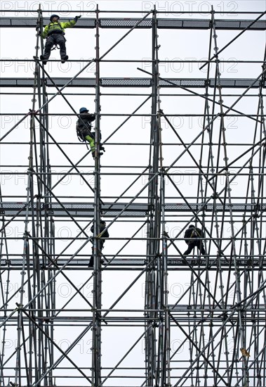 Scaffolders at work