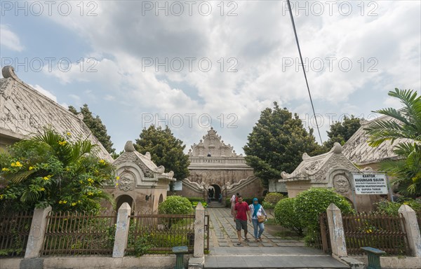 Entrance to the moated castle