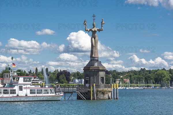 Statue Imperia at the harbor entrance