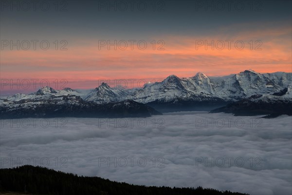 Mountain range Above the clouds