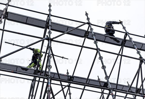 Scaffolders at work