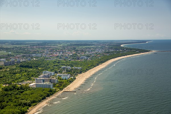 Sandy beach in Kolobrzeg