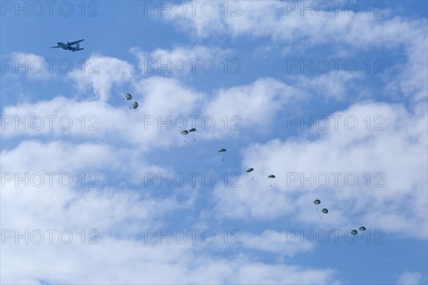 Skydivers near Langenargen