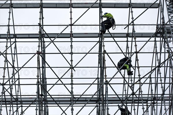 Scaffolders at work