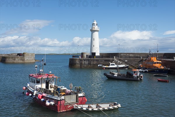 Lighthouse and harbor