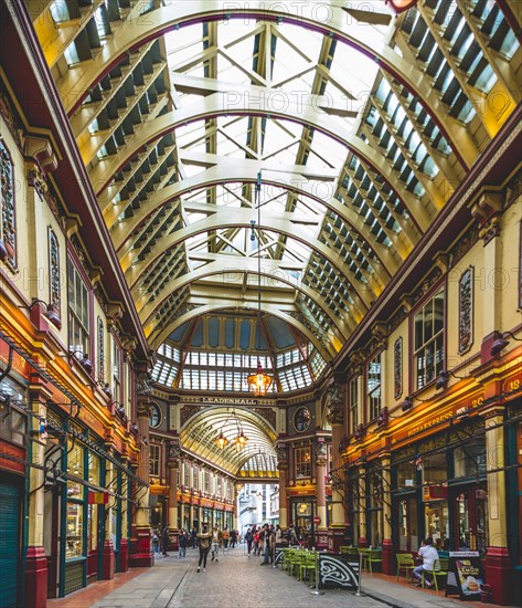 Covered market hall