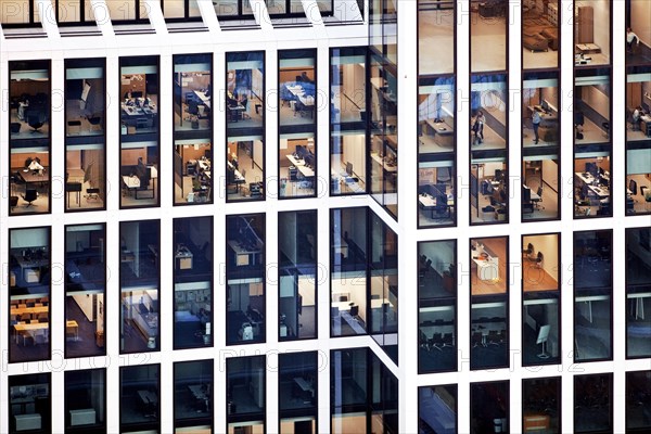 High-rise office building with glass windows