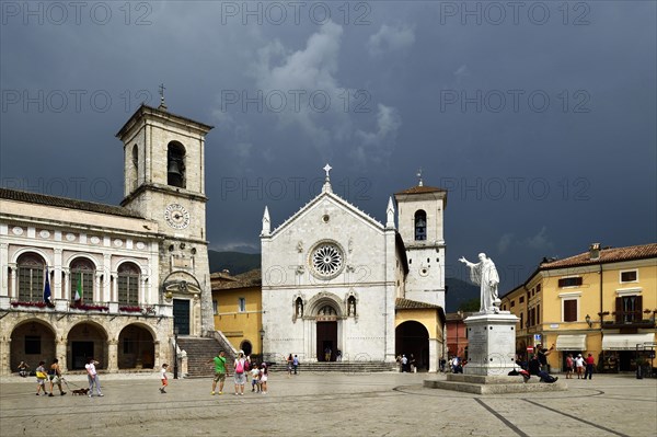 Palazzo Comunale Town Hall and Basilica di San Benedetto