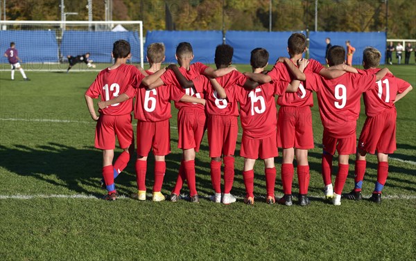 Junior soccer players