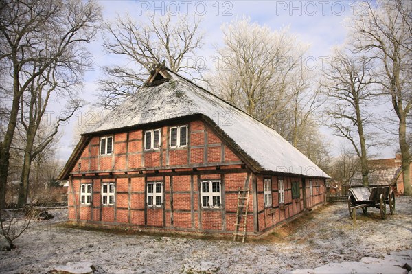 Museum of local history in winter